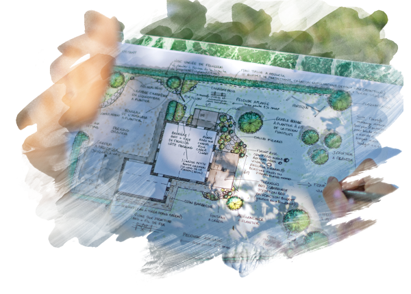 Plan de jardin dans les hautes Alpes