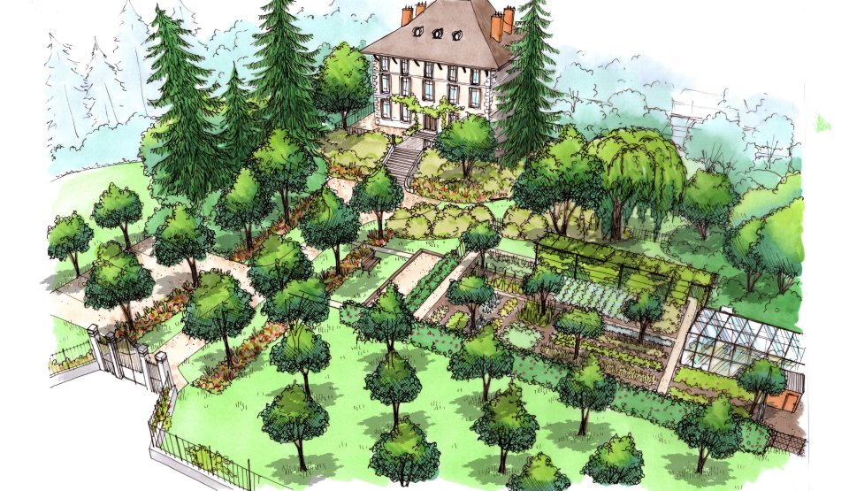 Projet paysager d'une demeure historique en Ubaye