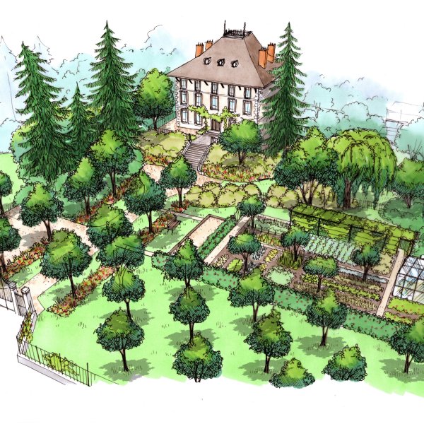 Conception d'un jardin pour une bâtisse historique en Ubaye, Clémentine ARNAUD La Voix du Jardin